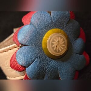 Colorful Leather Flower Bracelet